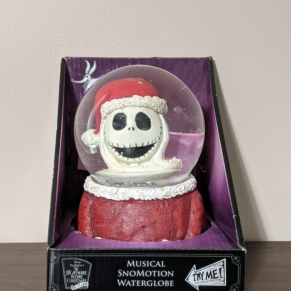Nightmare Before Christmas Musical Snow Globe Jack